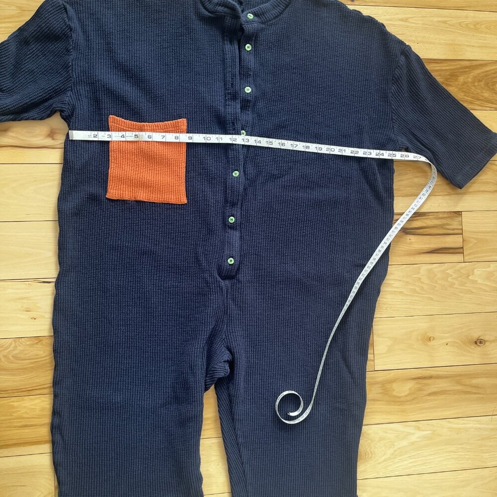 Red Sky - jumpsuit in blue waffle - Picture 4 of 6